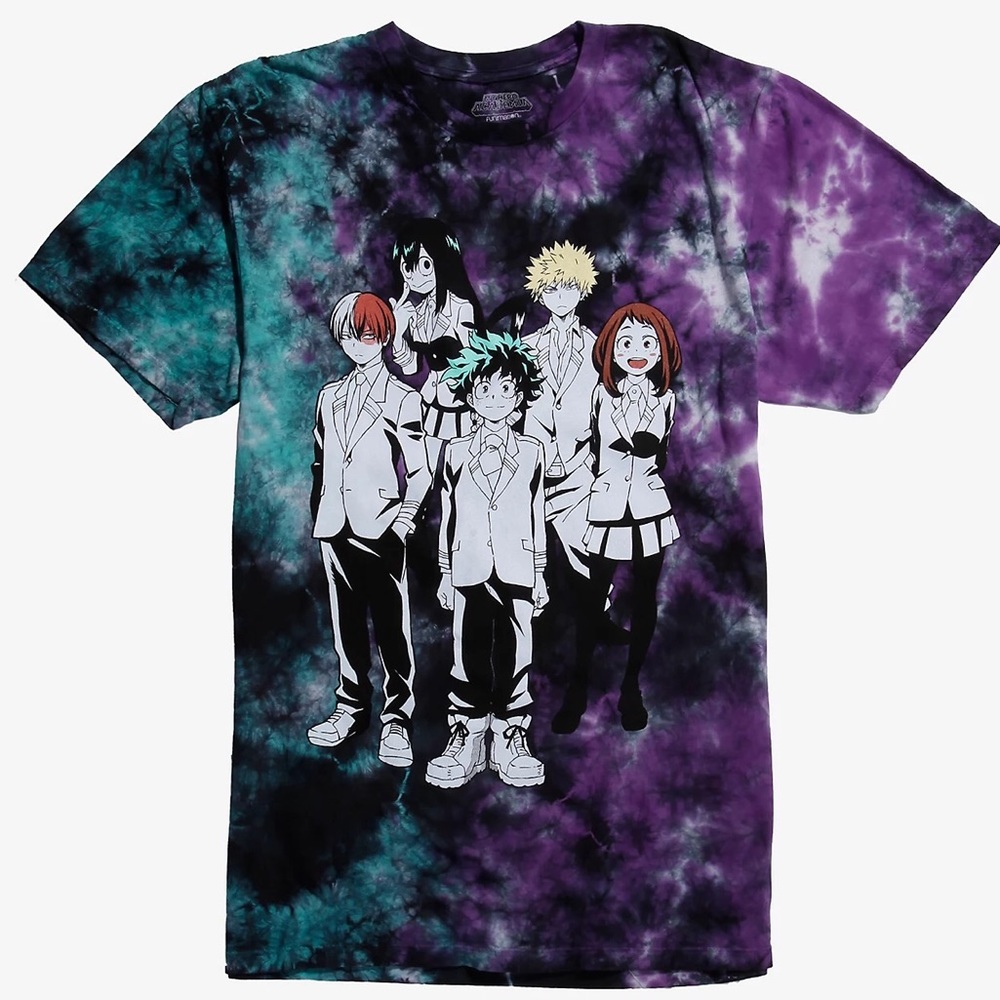 Her Universe My Hero Academia two sided acidwash tie dye  Tshirt